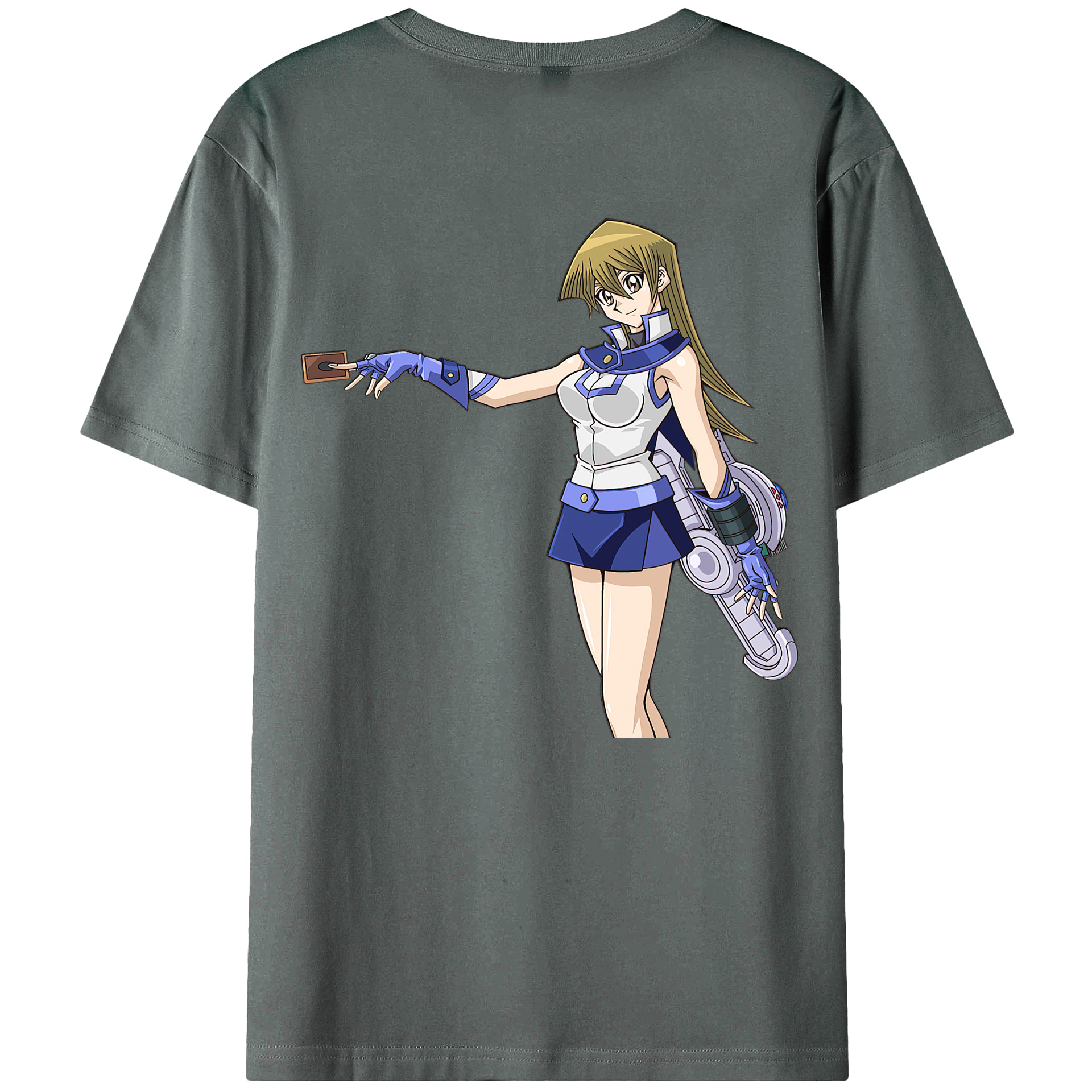 （画像用） 遊☆戯☆王 Yu-Gi-Oh! 綿100％ メンズ半袖Tシャツ（バックプリント） 通気性